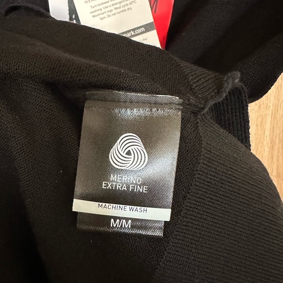 Katherine Barclay Black Merino Extra Fine Wool Casual Sweater Women’s M - Picture 2 of 5